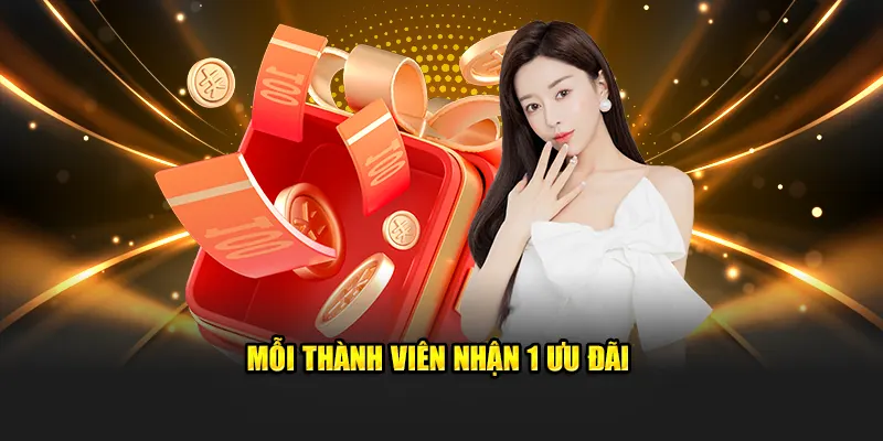 Mỗi thành viên nhận 1 ưu đãi